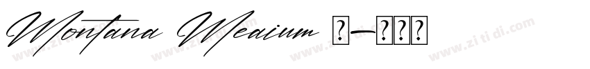 Montana Meaium 字字体转换